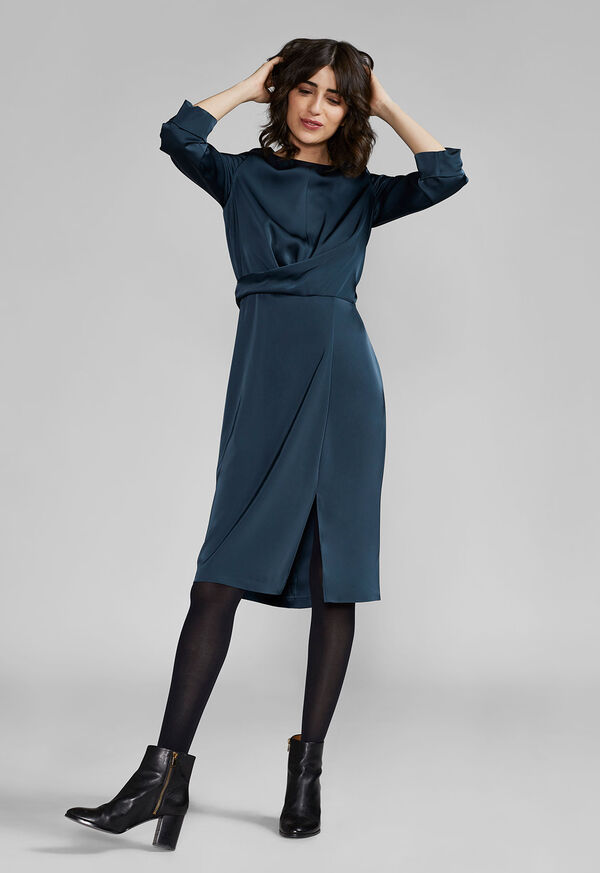 Paul Stuart Tie Front Wrap Dress, image 1