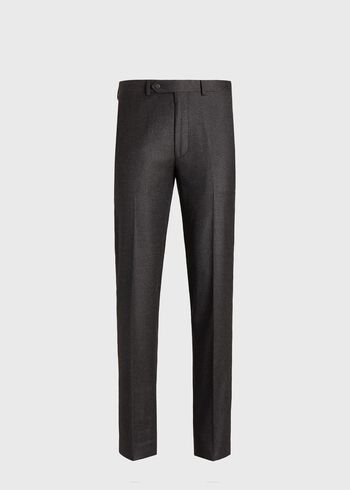Paul Stuart Wool Flannel Charcoal Trouser