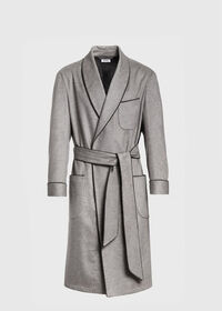 Paul Stuart Cashmere Houndstooth Robe, thumbnail 1
