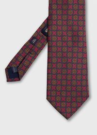 Paul Stuart Printed Silk Madder Medallion Tie, thumbnail 1