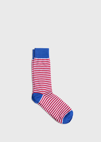 Paul Stuart Cotton Stripe Sock