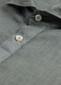 Paul Stuart Linen Half Placket Sport Shirt, thumbnail 3