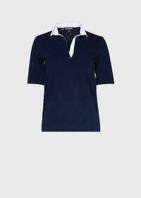 Paul Stuart Diamante Button Polo, thumbnail 1