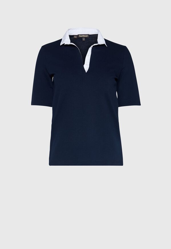 Paul Stuart Diamante Button Polo, image 1