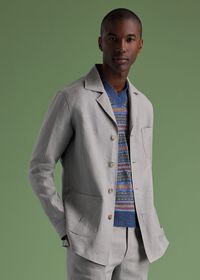 Paul Stuart Linen Safari Jacket, thumbnail 2
