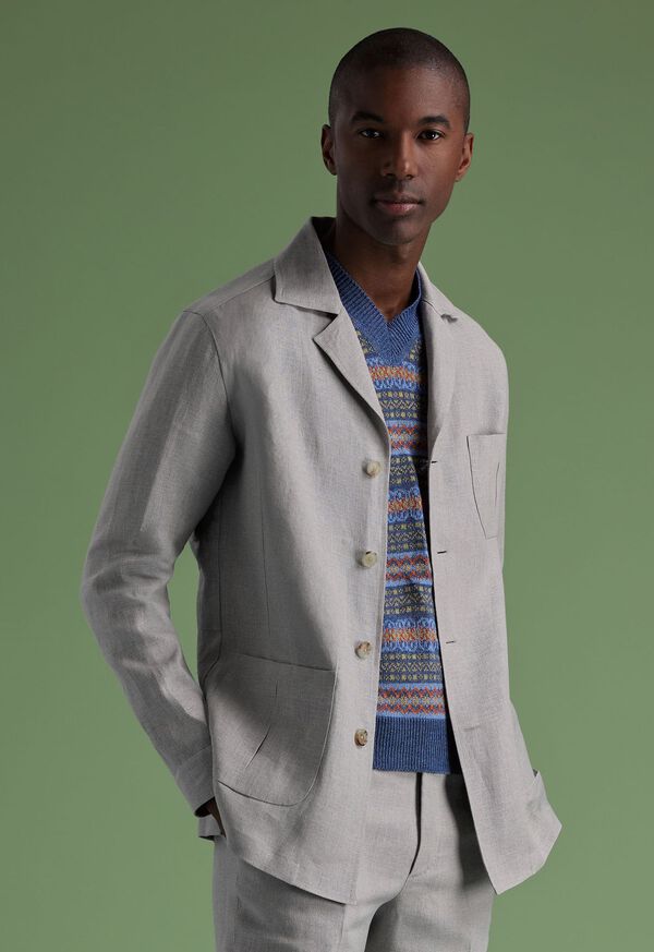 Paul Stuart Linen Safari Jacket, image 2