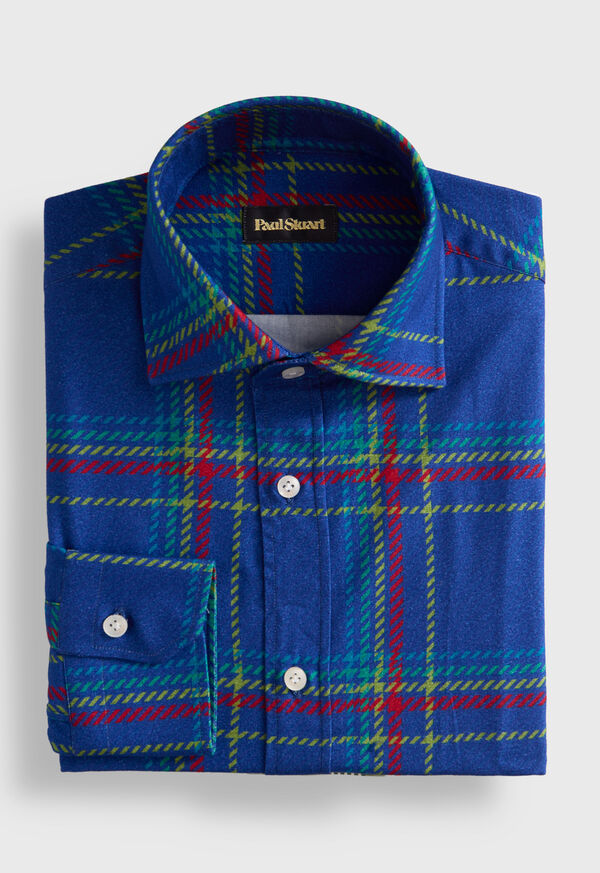 Paul Stuart Printed Plaid Flannel Shirt, image 1