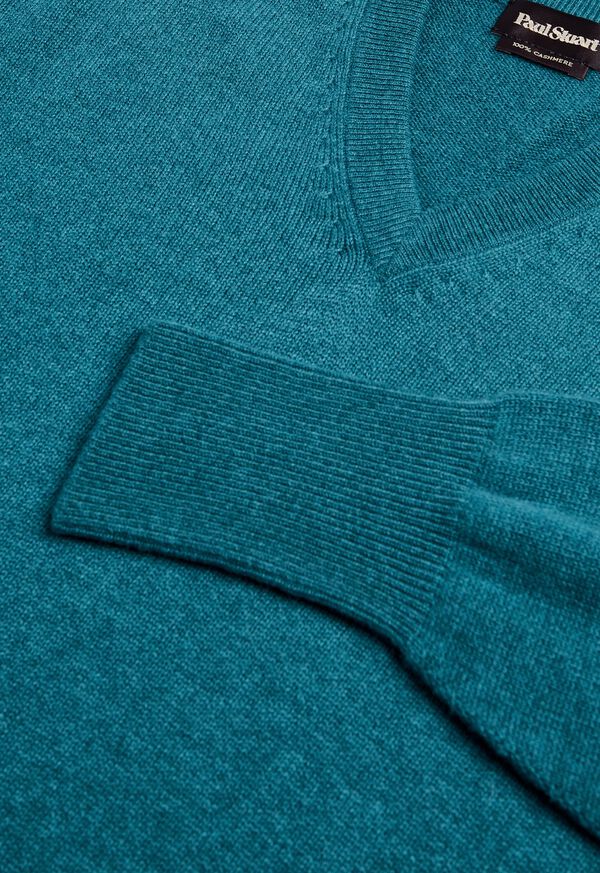 Paul Stuart Classic Cashmere Double Ply V-Neck Sweater, image 2