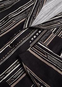 Paul Stuart Black and Tan Linen Stripe Jacket, thumbnail 3