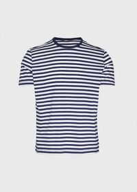Paul Stuart Cotton Striped Jersey Shirt, thumbnail 1