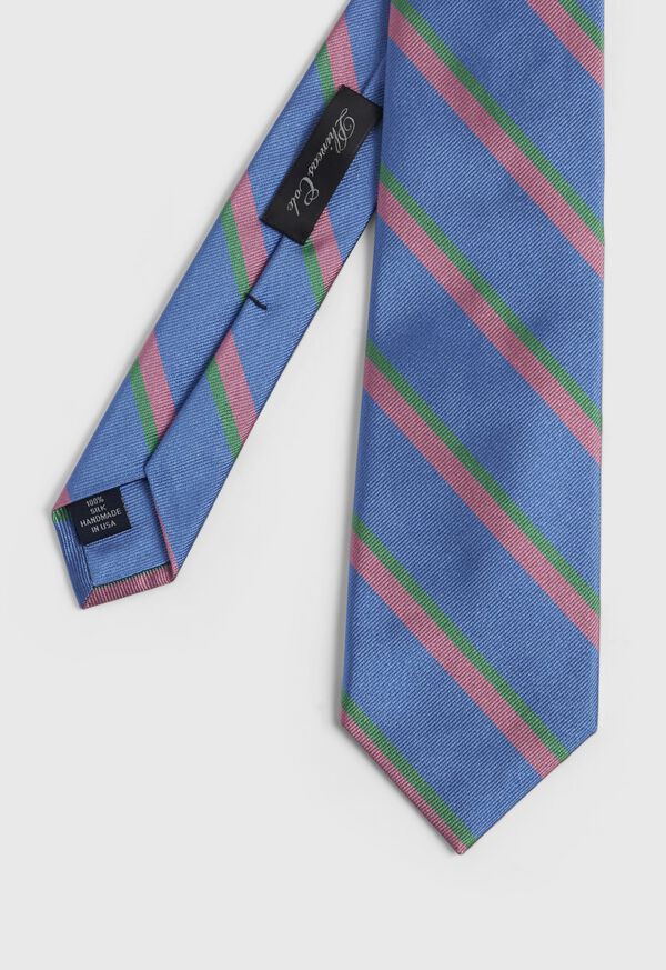 Paul Stuart Silk Regimental Stripe Skinny Tie, image 1
