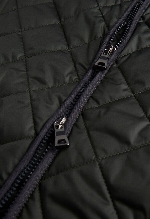 Paul Stuart Nylon Quilted Vest with Piping, image 2