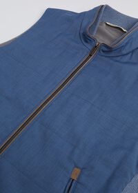 Paul Stuart Performance Wool Vest With Suede Trim, thumbnail 2