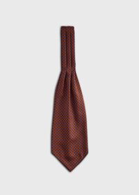 Paul Stuart Micro Medallion Print Silk Ascot, thumbnail 1