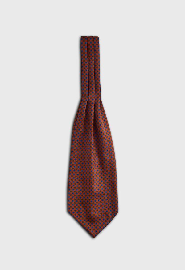 Paul Stuart Micro Medallion Print Silk Ascot, image 1