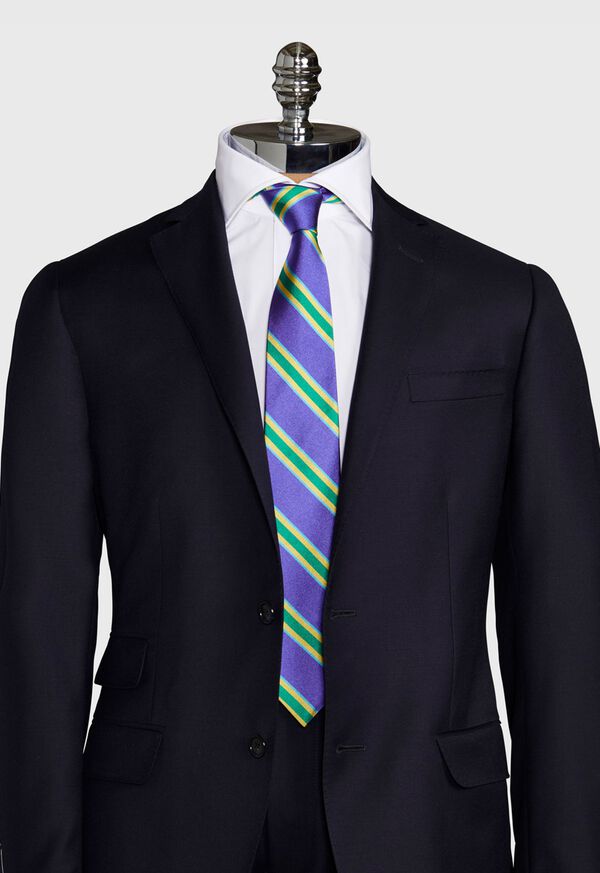 Paul Stuart Regimental Stripe Silk Tie, image 2