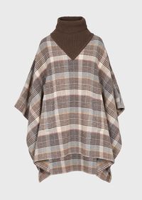 Plaid poncho en velours - gris - Kiabi - 30.00€