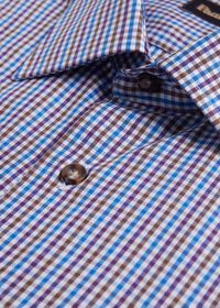 Paul Stuart Cotton Check Sport Shirt, thumbnail 3