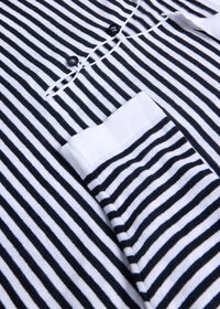 Paul Stuart Linen & Cotton Long Sleeve Stripe Polo, thumbnail 3