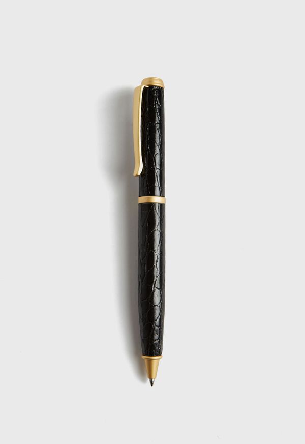 Paul Stuart Embossed Leather Ball Point Pen, image 1