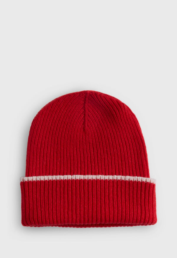 Paul Stuart Cashmere Ribbed Beanie, image 1