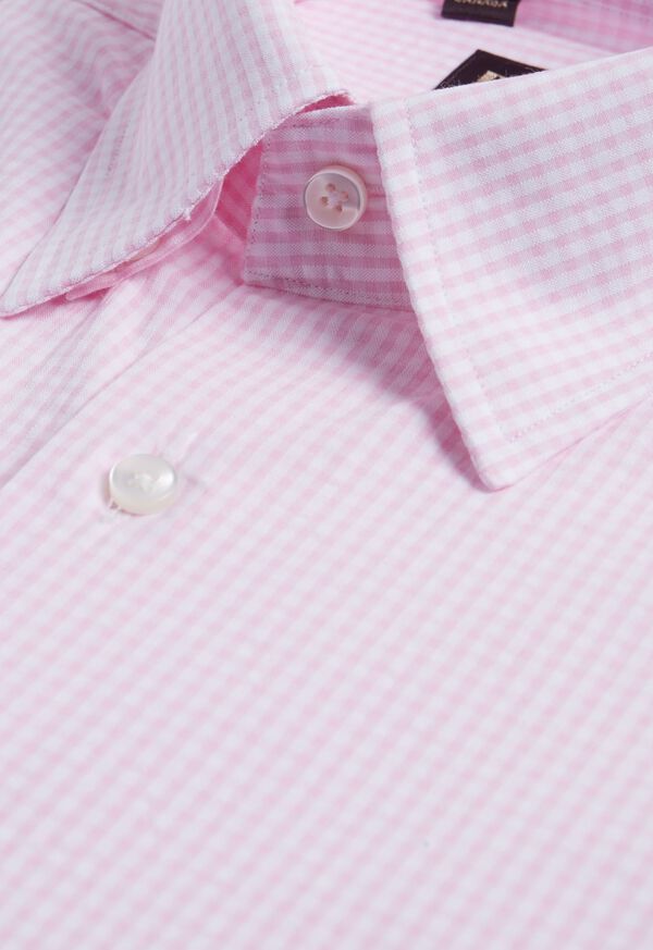 Paul Stuart Gingham Seersucker Sport Shirt, image 2