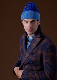 Paul Stuart Cashmere Two-Tone Cap, thumbnail 2