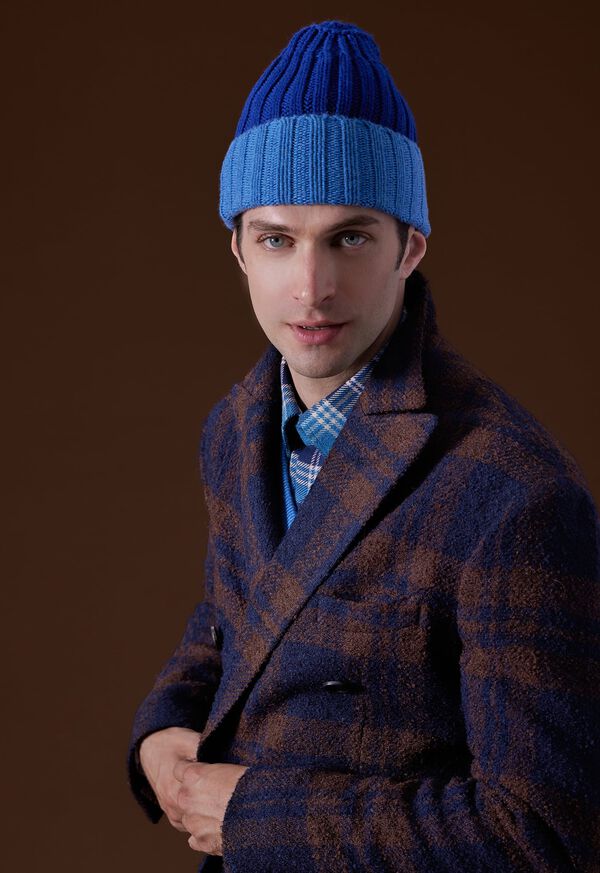 Paul Stuart Cashmere Two-Tone Cap, image 2