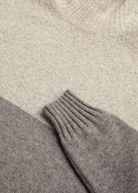 Paul Stuart Cashmere Blend Two-Tone Turtleneck Sweater, thumbnail 2