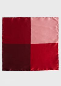 Paul Stuart Four Color Satin Pocket Square, thumbnail 2
