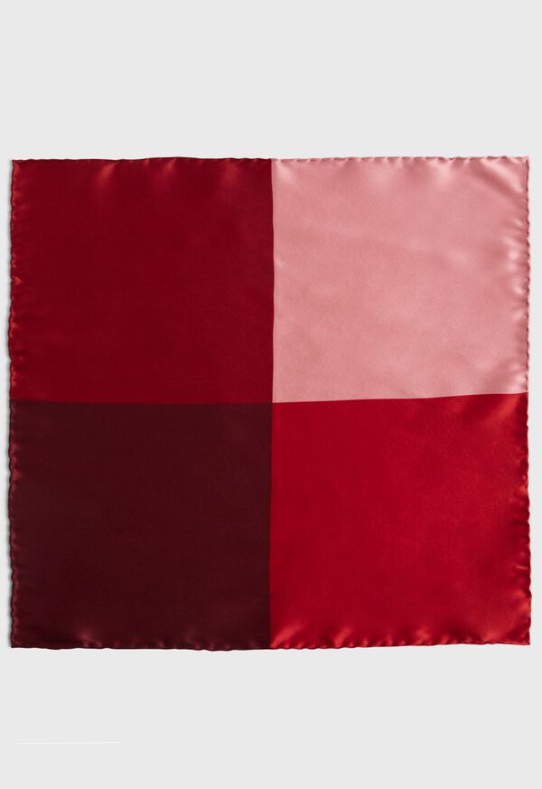 Paul Stuart Four Color Satin Pocket Square, image 2