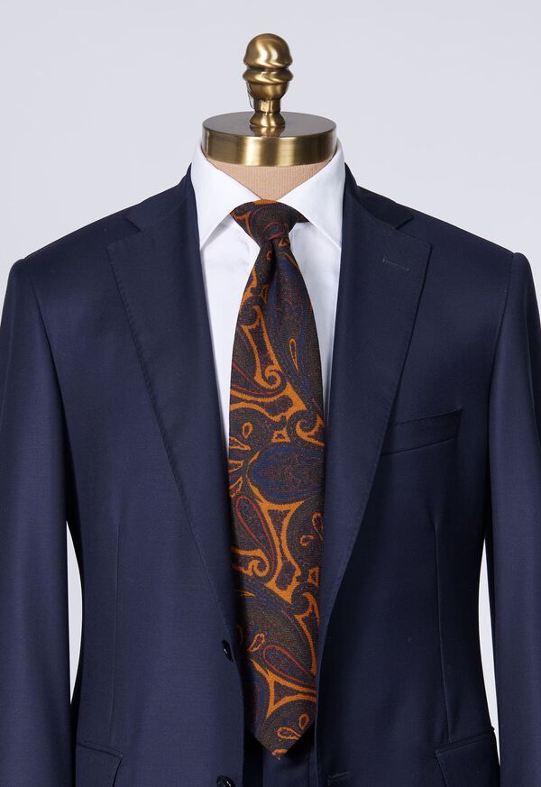 Paul Stuart Wool Paisley Tie, image 2