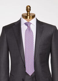Paul Stuart Allover Pine Silk Tie, thumbnail 2