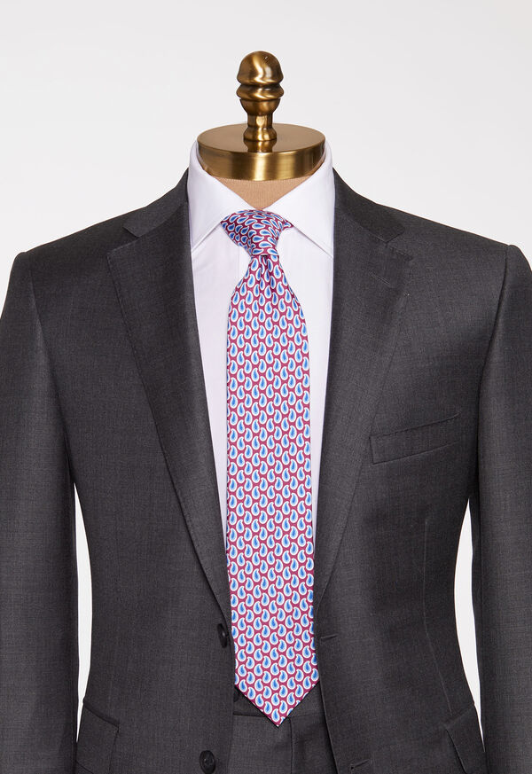 Paul Stuart Allover Pine Silk Tie, image 2