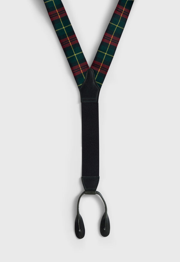 Paul Stuart Flannel Plaid Suspenders, image 3