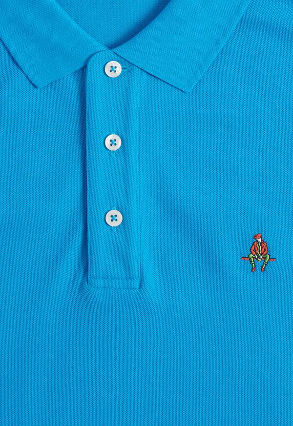 Paul Stuart Cotton Piqué Logo Polo, image 2