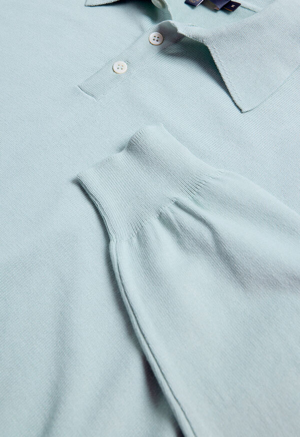 Paul Stuart Egyptian Cotton Long Sleeve Polo, image 2