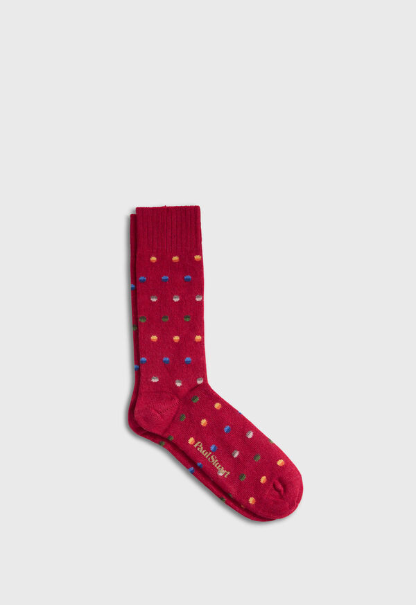Paul Stuart Chunky Colorful Dot Sock, image 1