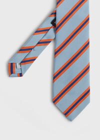 Paul Stuart Woven Silk Regimental Stripe Tie, thumbnail 1