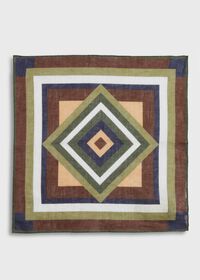 Paul Stuart Printed Linen Pocket Square, thumbnail 2