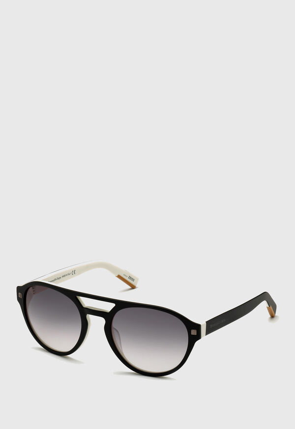 Paul Stuart Ermenegildo Zegna Round Acetate Sunglasses, image 1