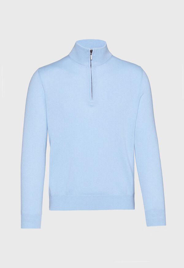 Paul Stuart Cashmere 1/4 Zip Mock Neck Sweater, image 1