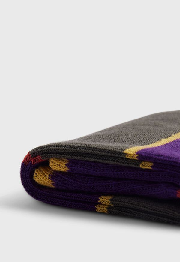 Paul Stuart Cotton Regimental Stripe Sock, image 2