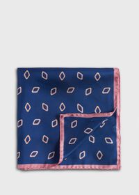 Paul Stuart Printed Silk Tossed Diamond Pocket Square, thumbnail 1