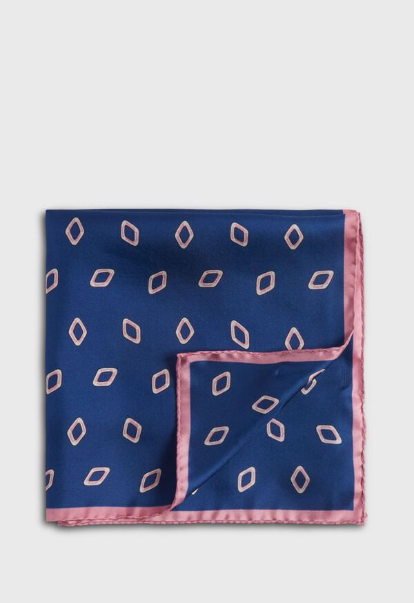 Paul Stuart Printed Silk Tossed Diamond Pocket Square, image 1