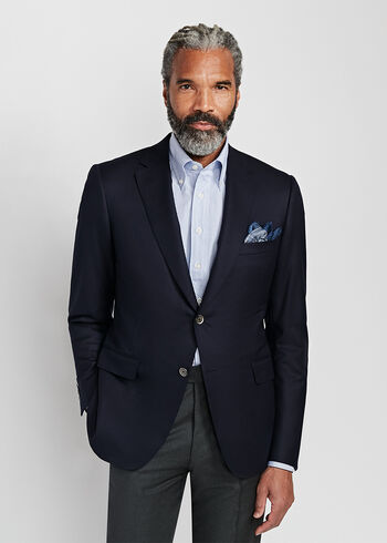 Paul Stuart Doeskin Super 120s Wool Paul Blazer