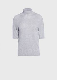 Paul Stuart Short Sleeve Sparkle Turtleneck, thumbnail 1