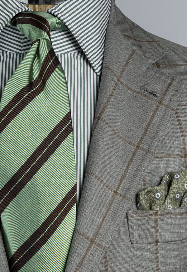Paul Stuart Wool Windowpane Suit, image 2