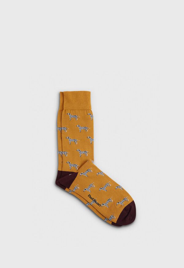 Paul Stuart Dog Motif Sock, image 1