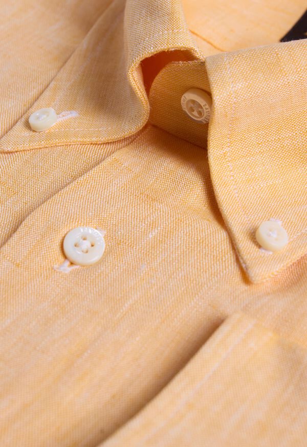 Paul Stuart Linen Logo Sport Shirt, image 2